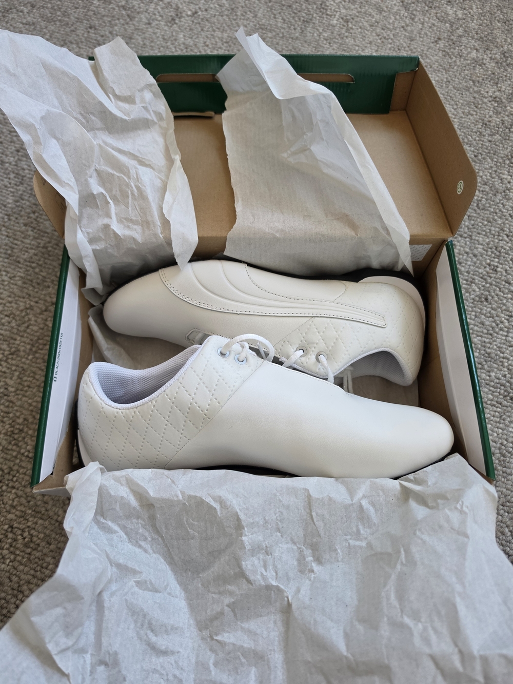 Puma Future Cat Quilted, White, Mens Size 9.5 (US) Brand New in box